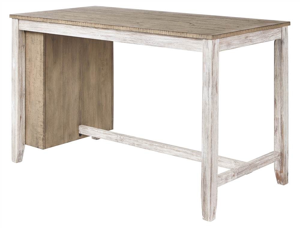 White/Light Brown Counter Height Dining Table D846