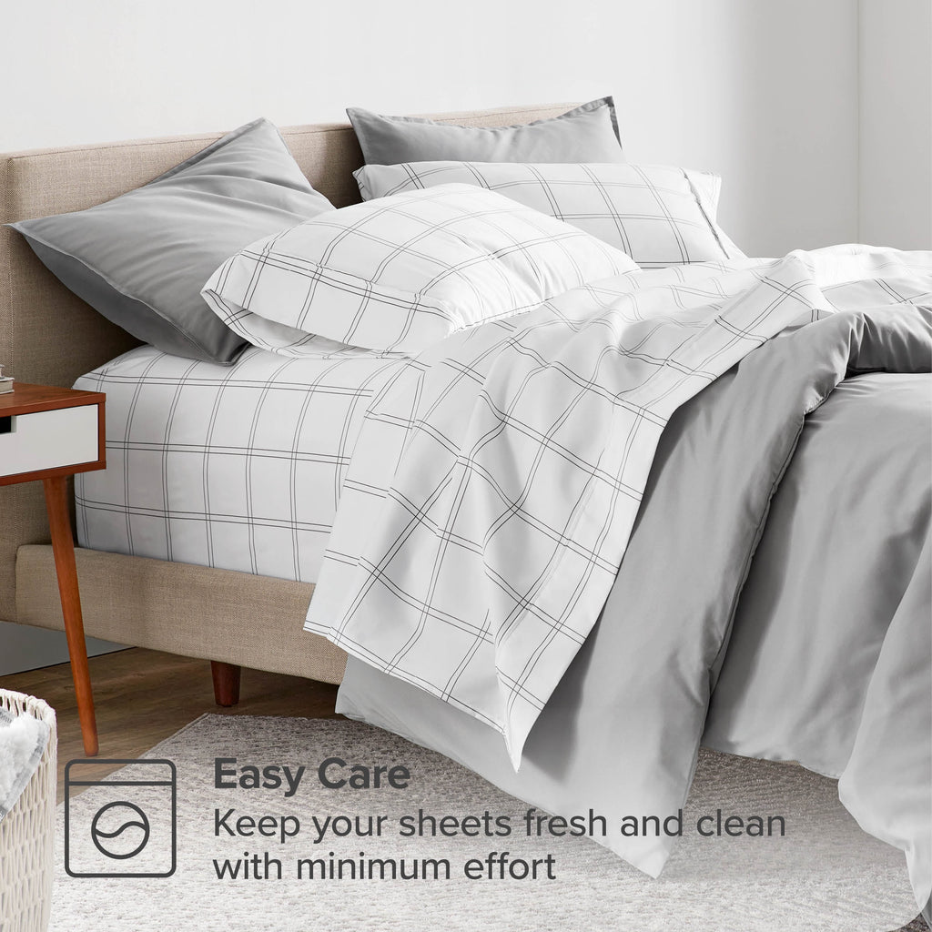 Ultra-Soft 4-Pieces Deep Pockets Queen Sheet Set Z89364