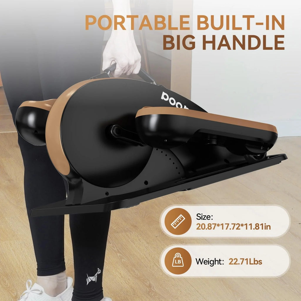 Under Desk Magnetic Elliptical Machine with Foot Massage C2290