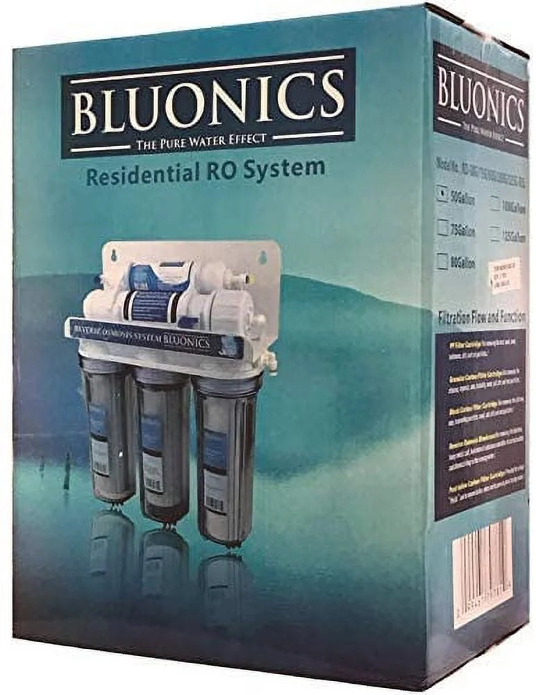 5 Stage Undersink Reverse Osmosis Drinking Water Filter RO 50 GPD H7711