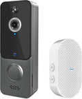 Wireless Video Doorbell Camera with Chime, 1080P HD, Night Vision, 2-Way Audio U224