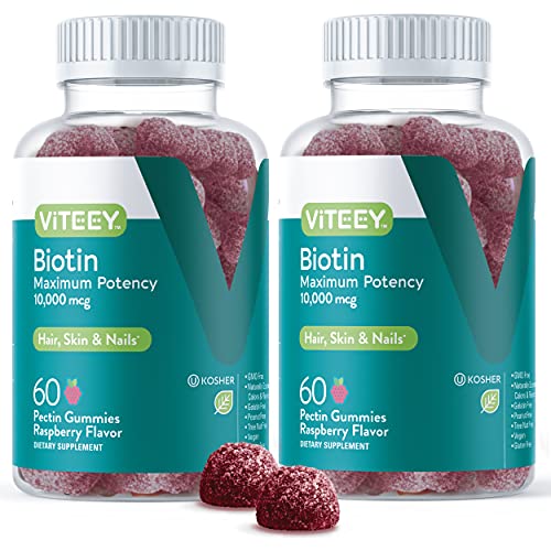 10,000mcg Biotin Gummies for Hair Skin and Nails R906096