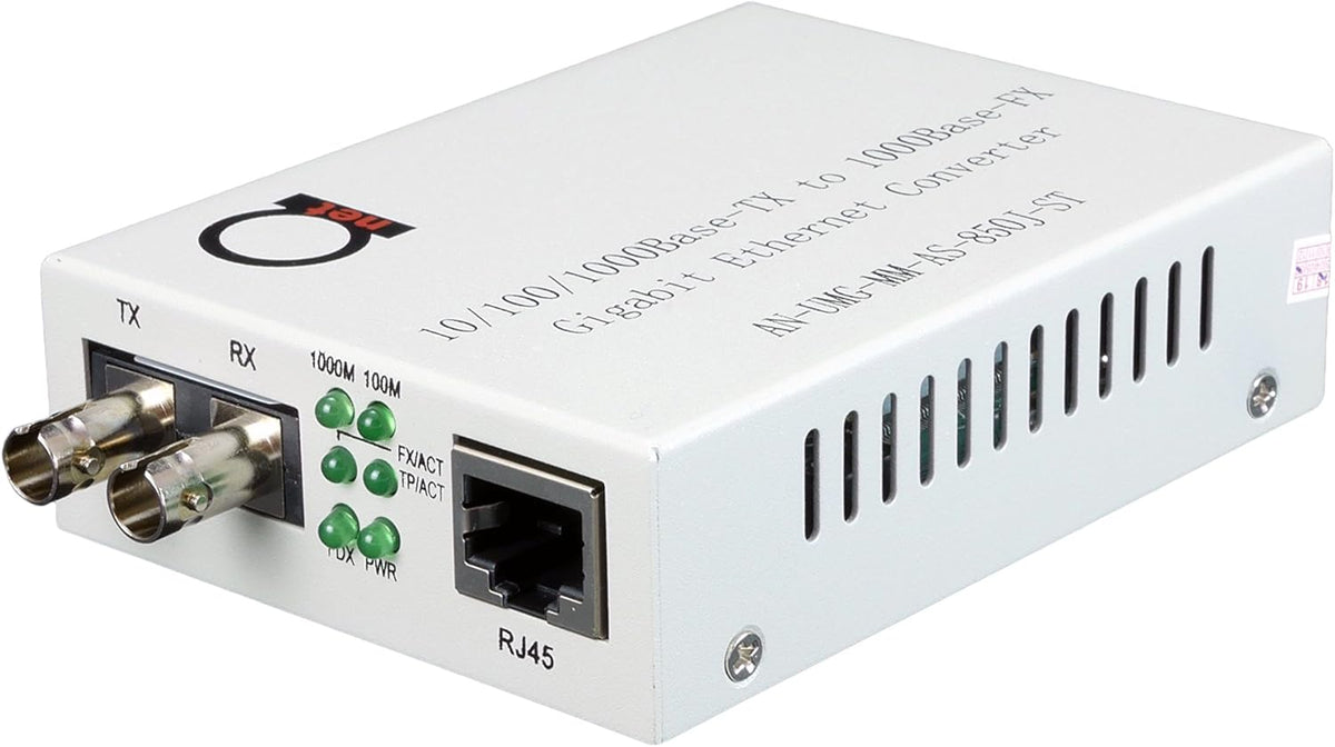 ST Gigabit Fiber Media Converter to UTP Cat5e RJ-45 V85602