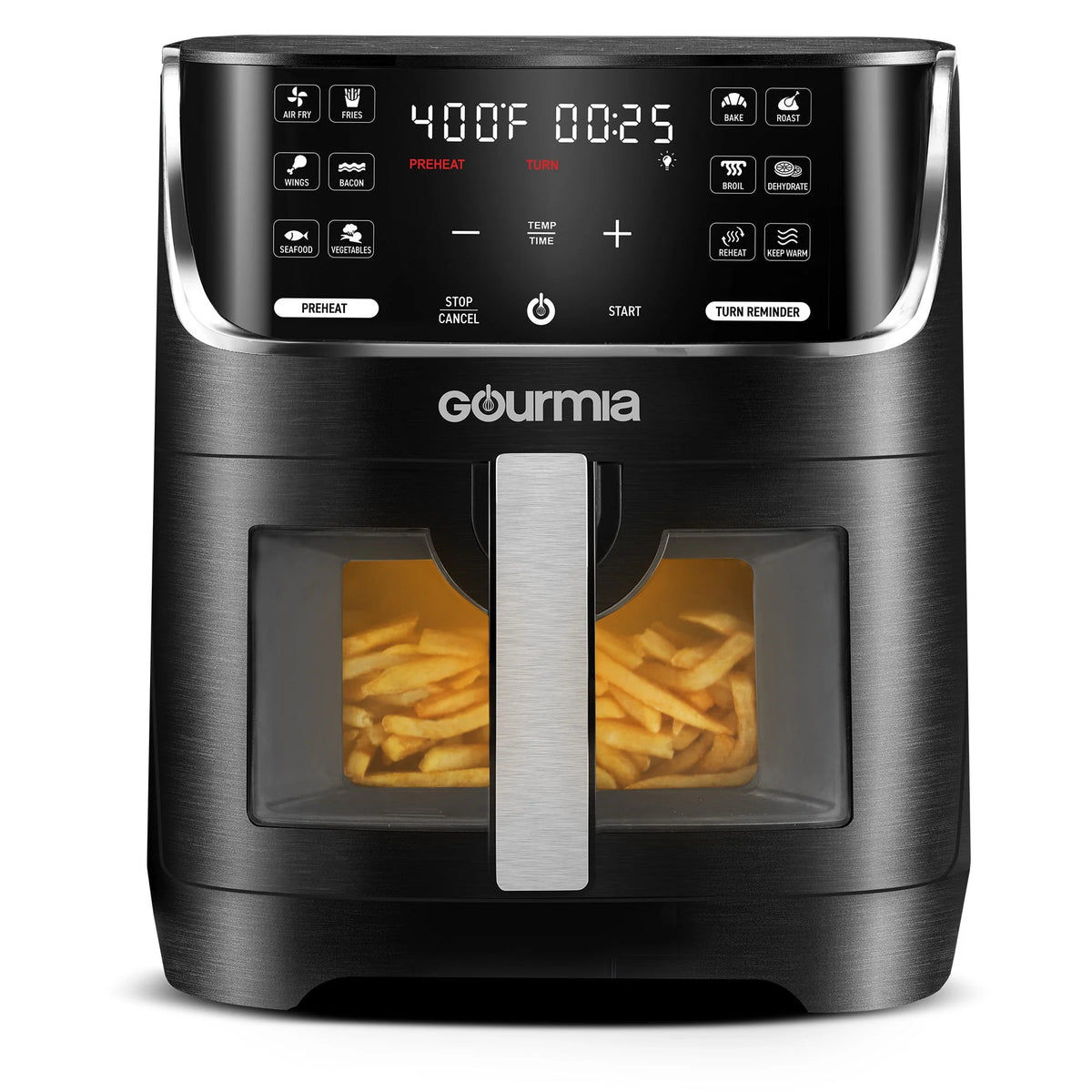 8 Qt Digital Window Air Fryer with 12 One-Touch Presets S8673