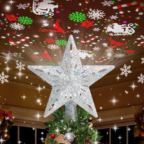 Christmas Tree Topper Lighted with 6 Projection Modes S722
