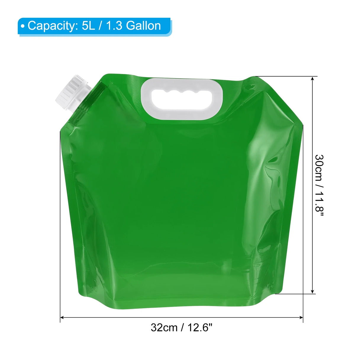 Green 6 Pack Collapsible Water Container Bag A483571