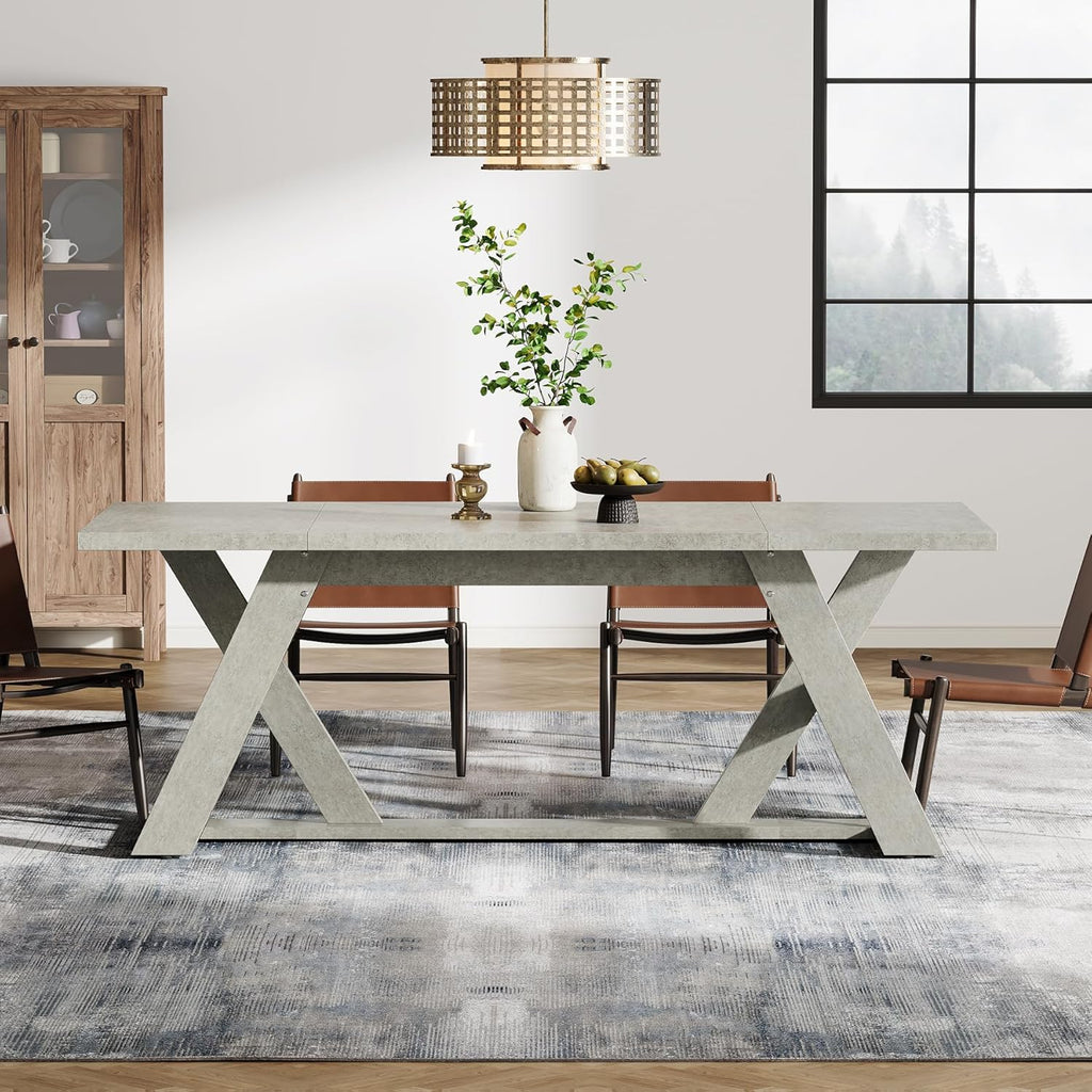 Gray Wood Dining Table L28663