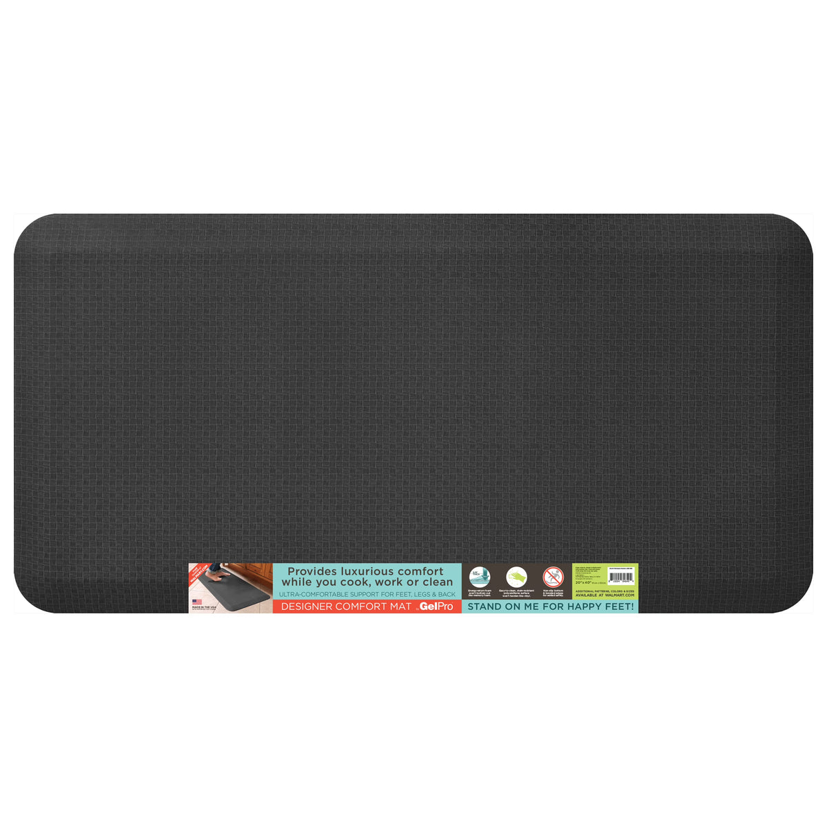 Dark Gray Anti-Fatigue Kitchen Floor Mat H38441