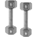Cast Iron Dumbbell, Pair, Gray U253