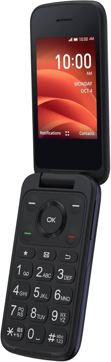 Black 4G LTE FlipPhone V87213