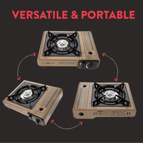 Dual Fuel Portable Camping Stove with Carrying Case X87502