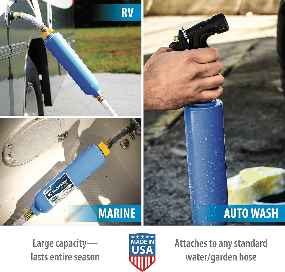 4-Pack Inline RV Water Filter B866198