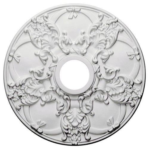 18 inchod x 3 1/2 inchid x 1 3/8 inchp Norwich Ceiling Medallion Hand-Painted Iridescent Gold G70505