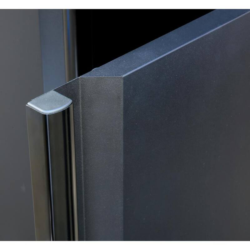 24-Gauge Steel Freestanding Garage Cabinet in Black M681752
