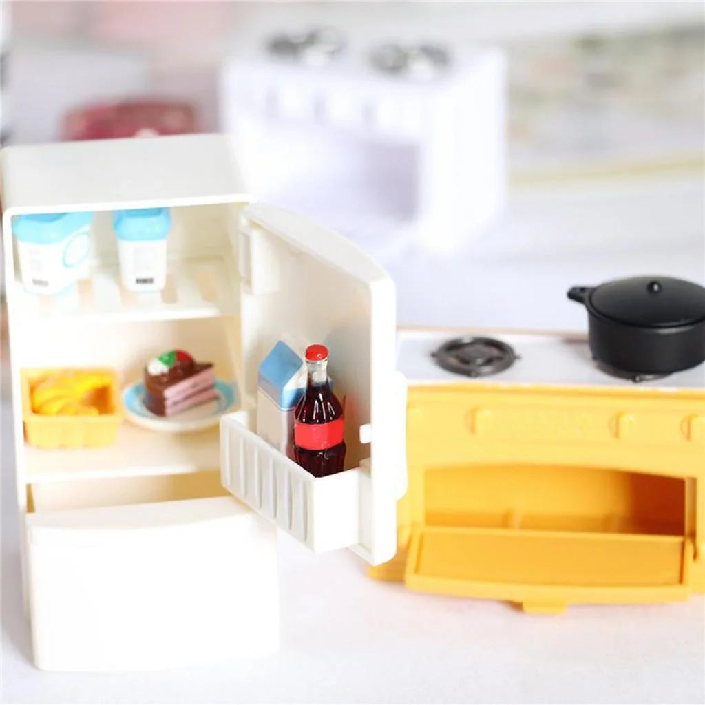 2x 1/12 Scale Dollhouse Miniature Kitchen Cooker Furniture Set J240393