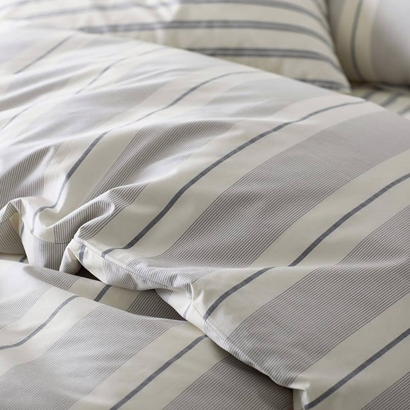 Navy Cotton Percale Queen Duvet Cover J929158