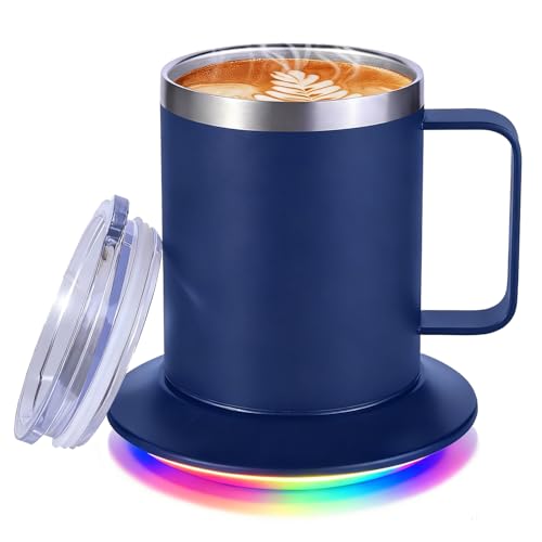 12oz USB Heated Coffee Mug with Auto Shut Off (Black) J2066