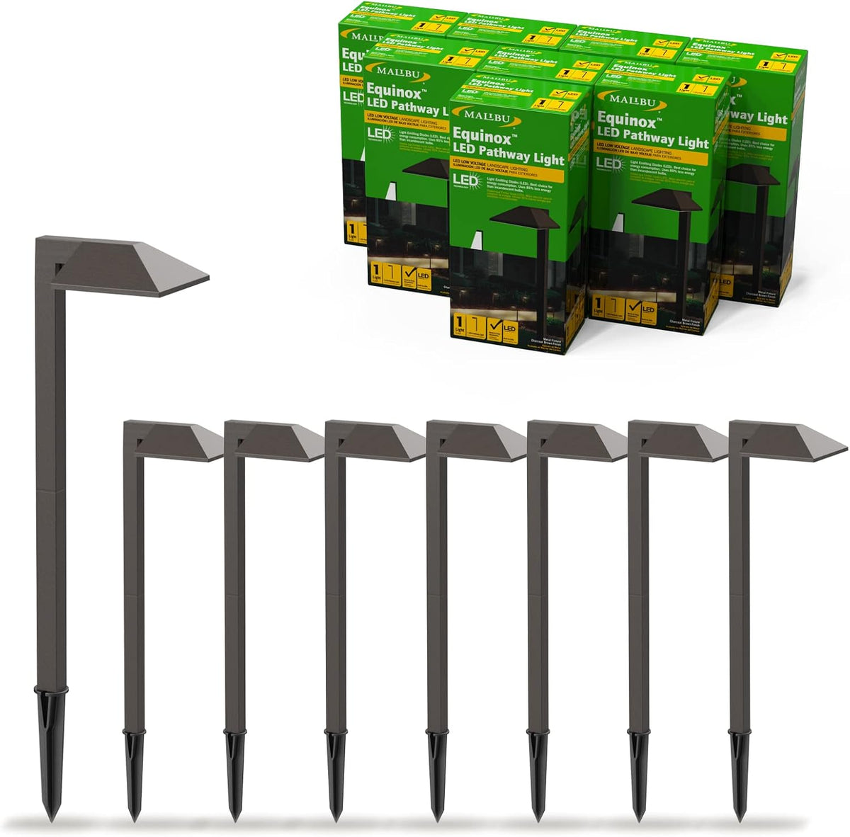 Low Voltage LED Pathway Light 8 Pack 22 Lumen Warm White L782878