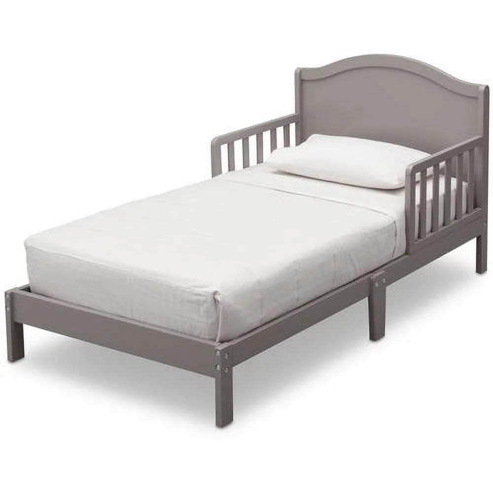 Grey Toddler Bed with Attached Bed Rails F52872