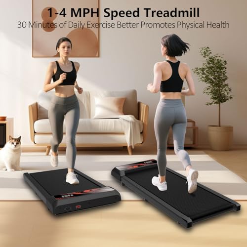 2.5 HP Low Noise Walking Pad Treadmill with Remote Control E714
