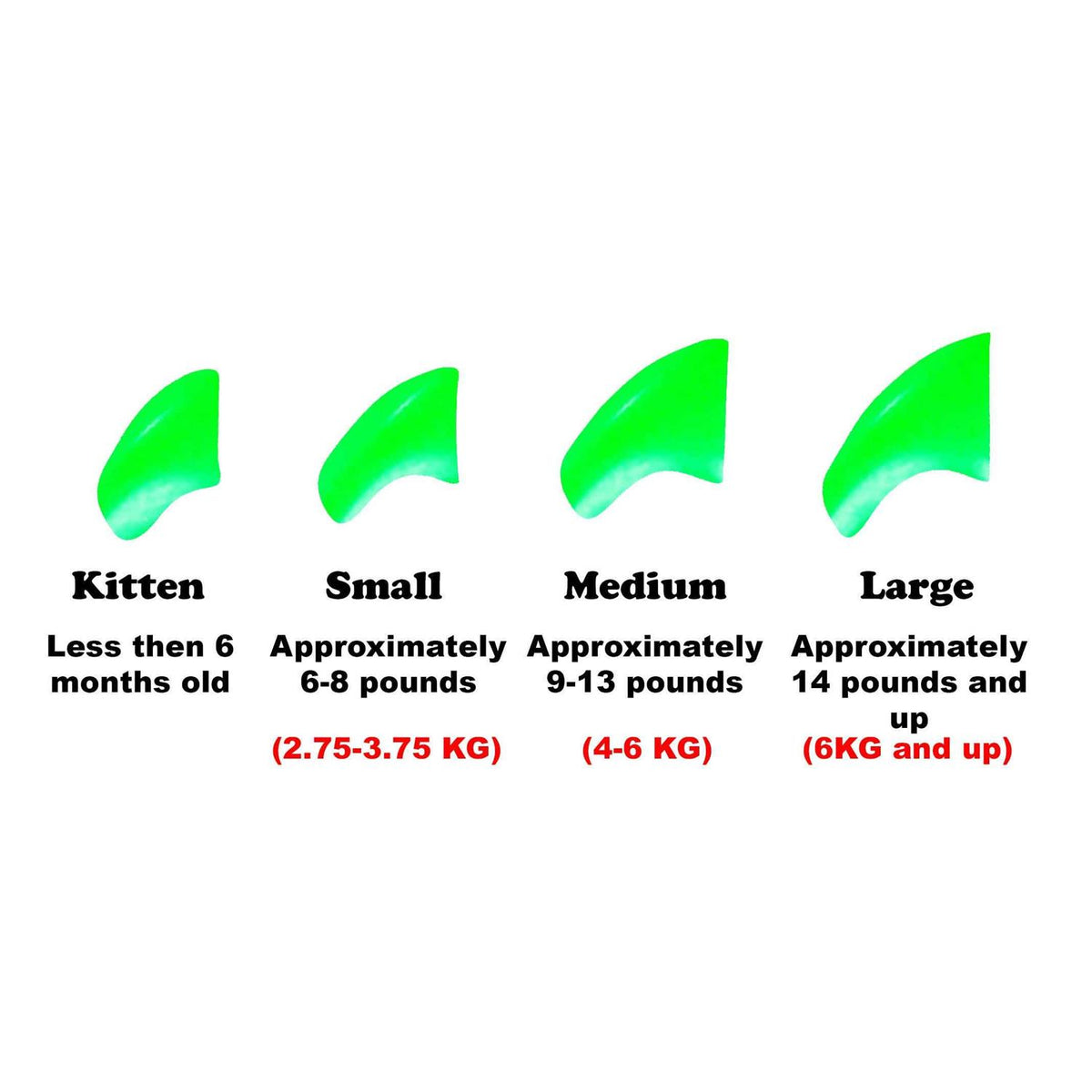 Soft Nail Caps for Cats H834