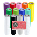 12 Pack Glossy Vinyl Rolls with Transfer Tape F4822