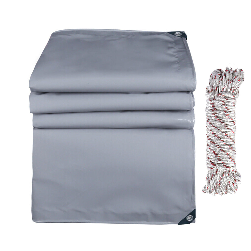 3*5 Meter Grey Waterproof PVC Tarpaulin Canopy Cover Z579