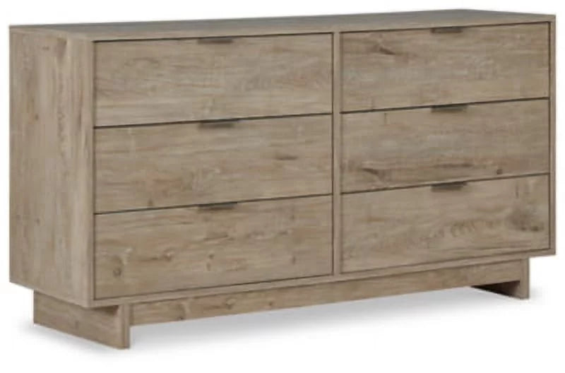 Rustic 6 Drawer Dresser O229