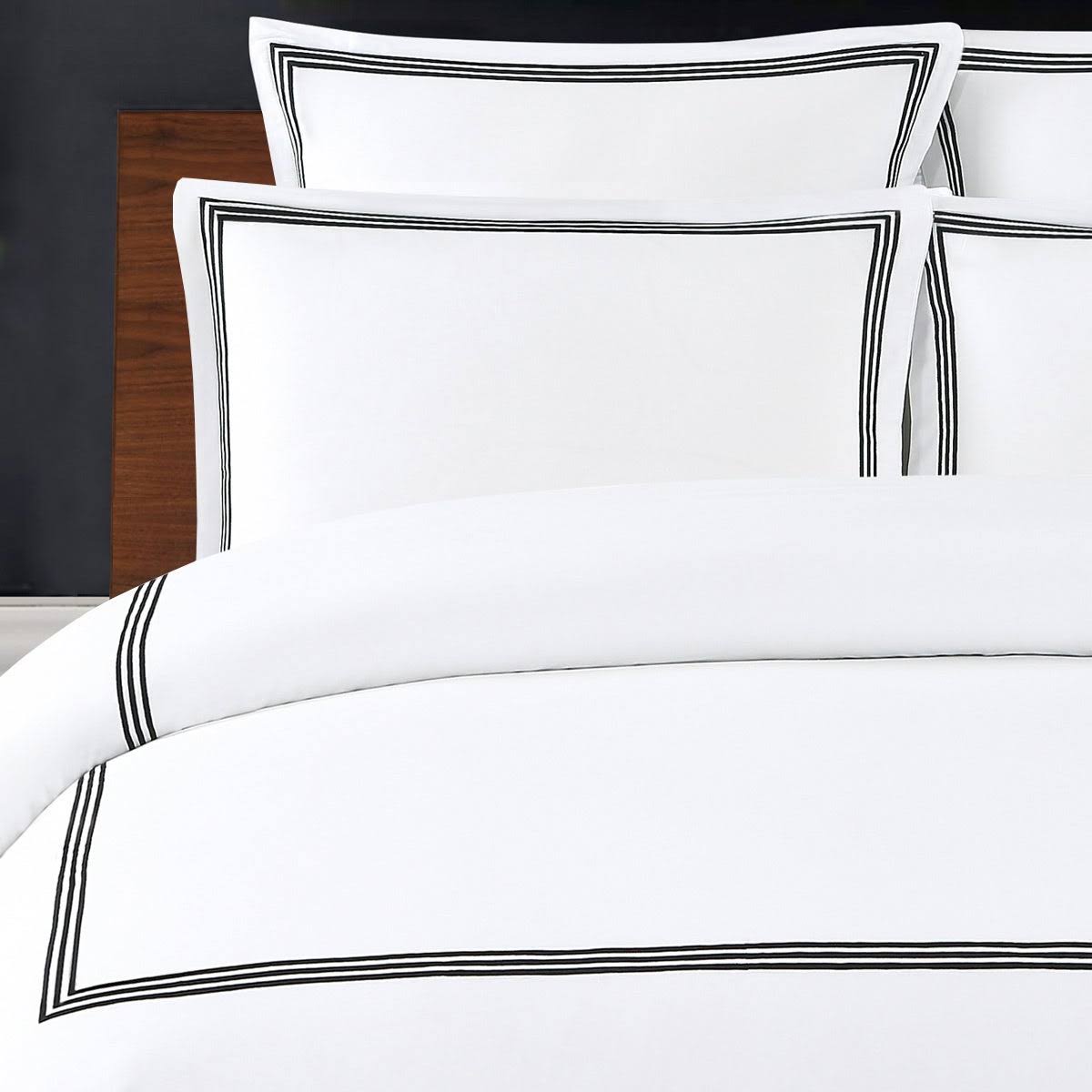 Navy Cotton Sateen 3-Piece Duvet Cover Set H38105