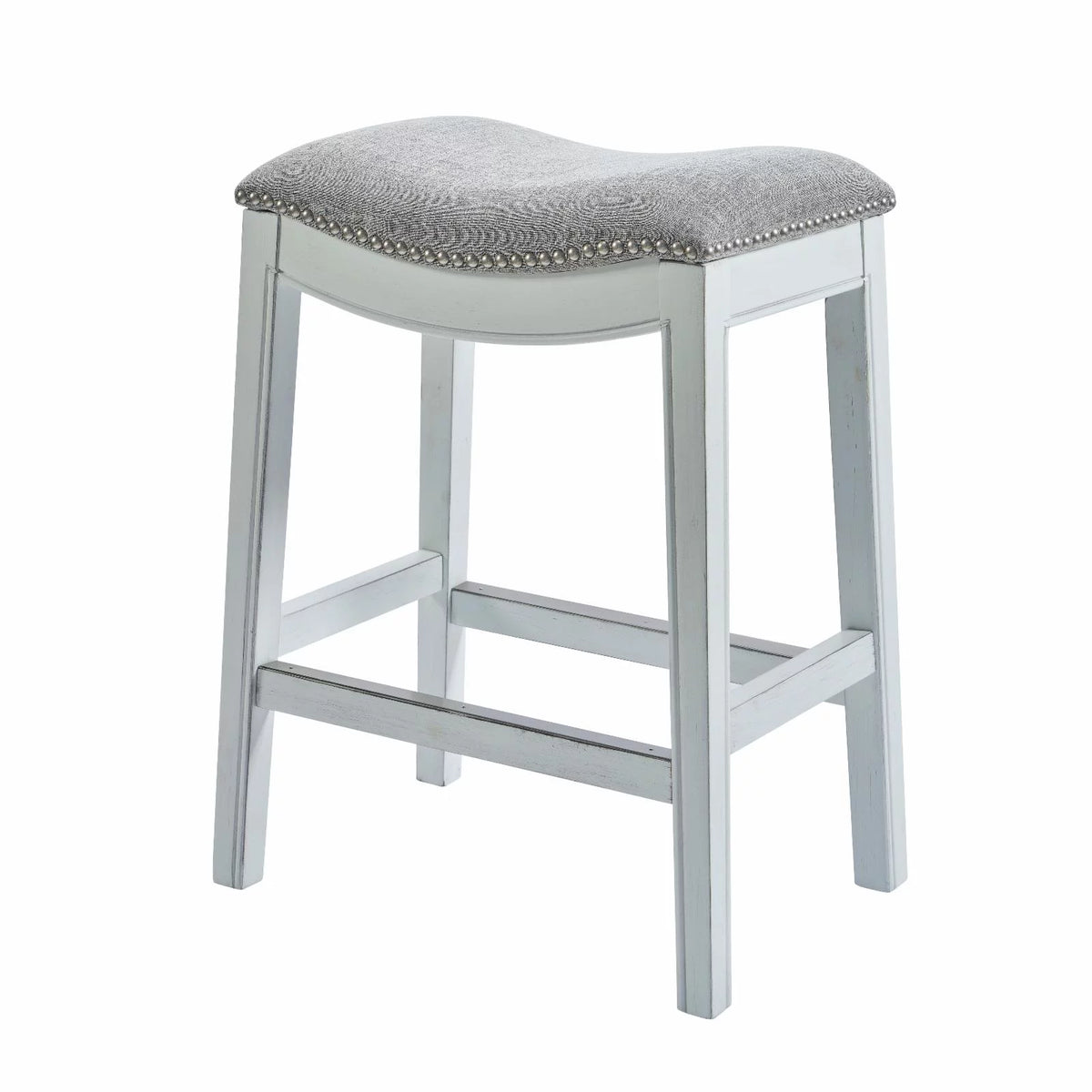 26" Farmhouse Wood Counter Height Stool V296979