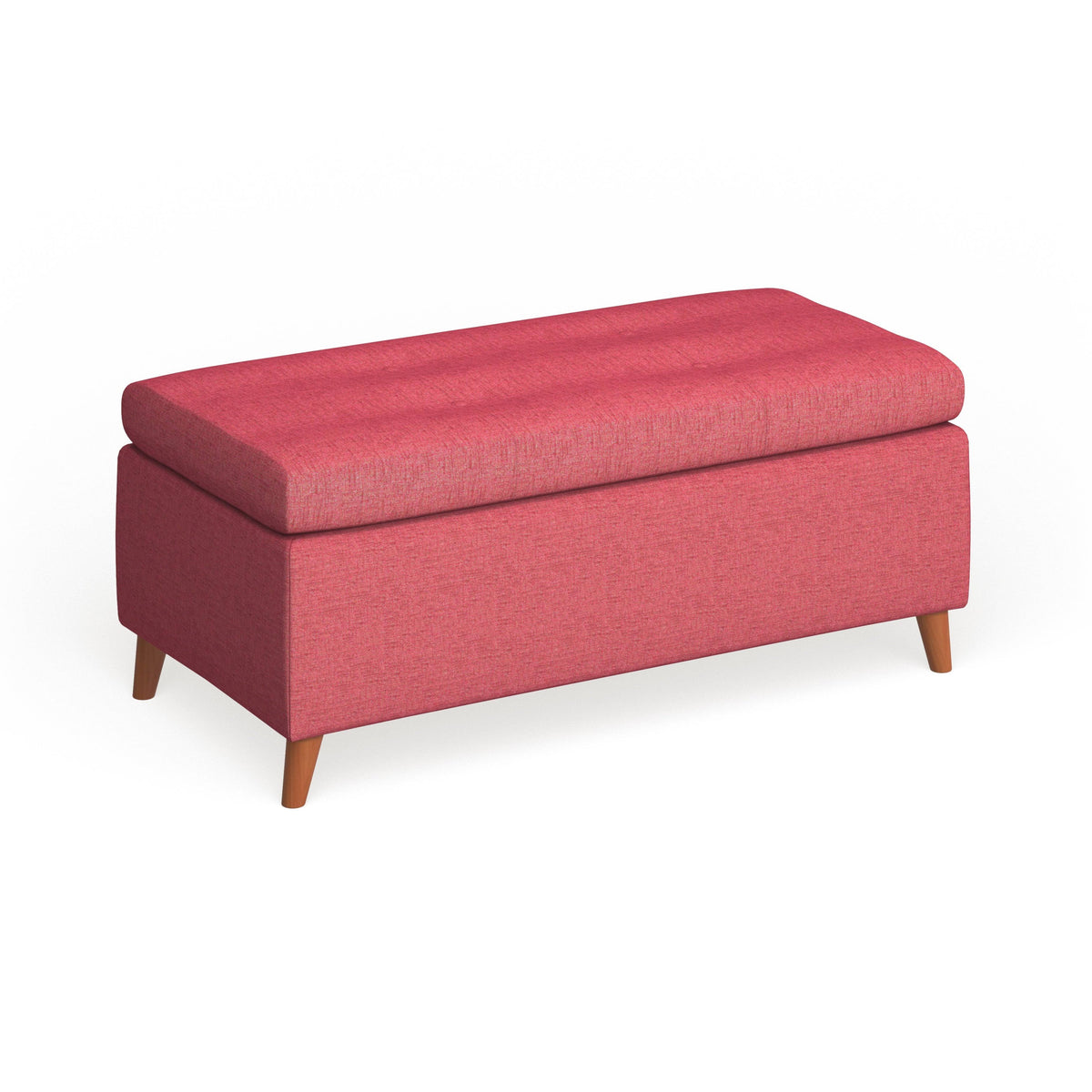 Light Blue Storage Ottoman Bench Q4978