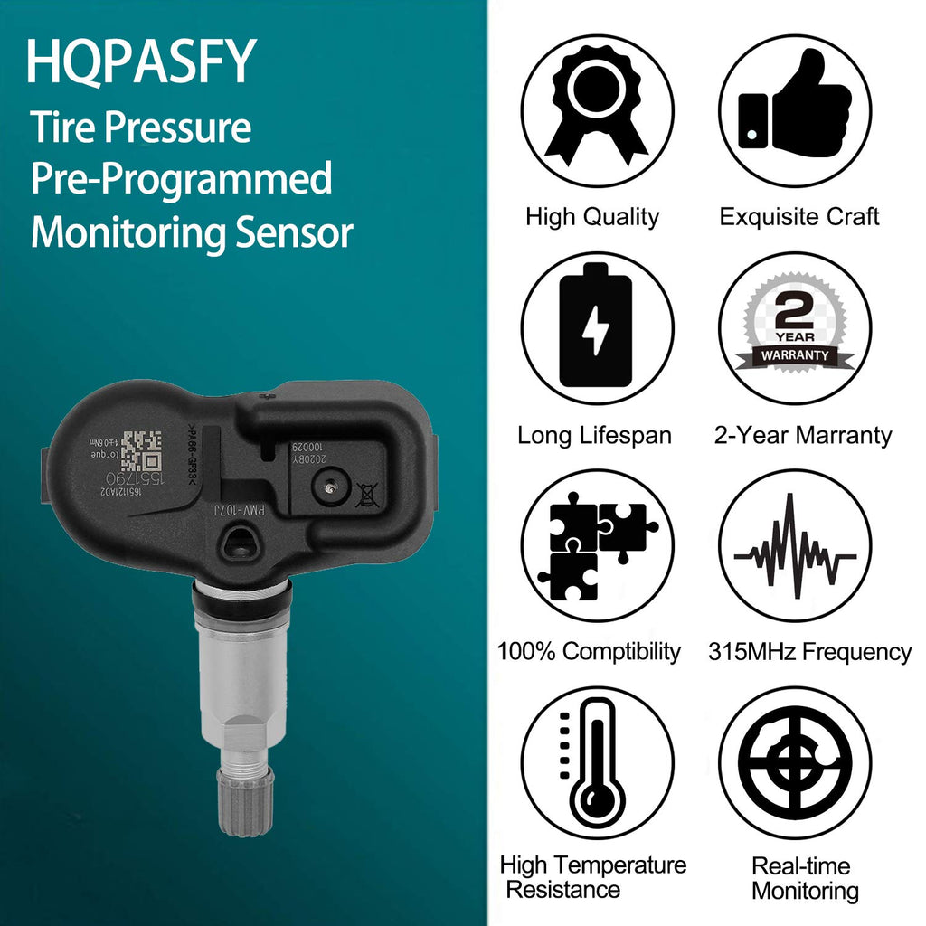 Tire Pressure Sensor 315MHz TPMS 4PCS D4409