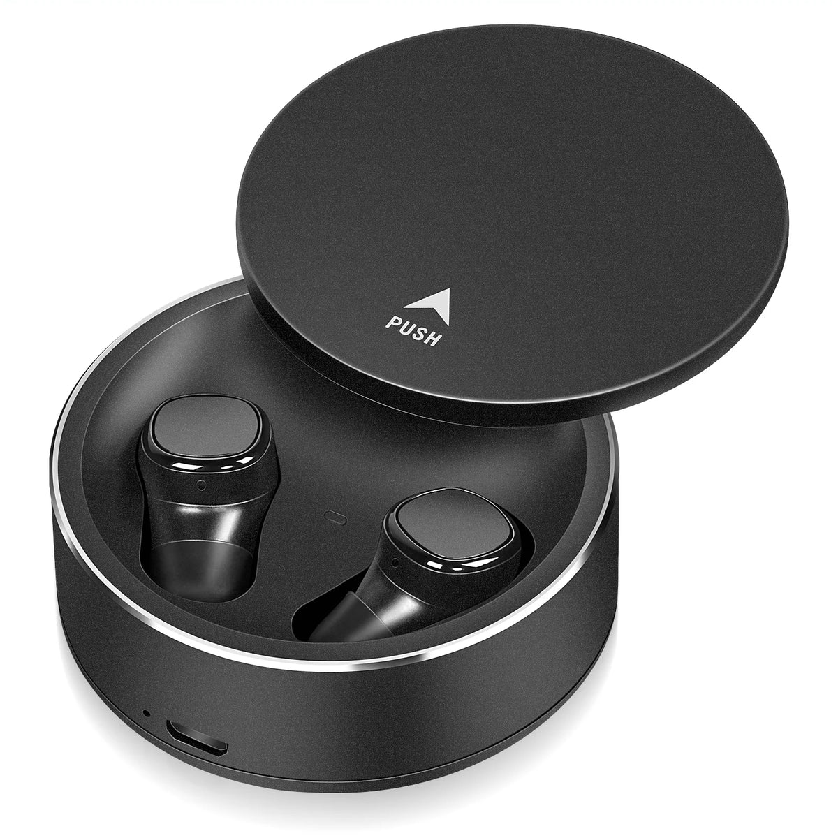 Black True Wireless Earbuds with Mic Z889069