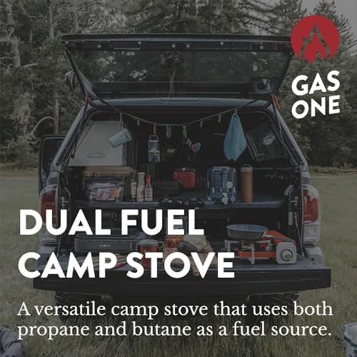 Dual Fuel Portable Camping Stove with Carrying Case X87502