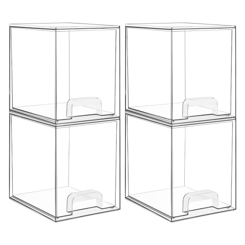 Clear Stackable Acrylic Storage Drawers 2 Pack I251642