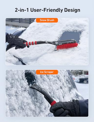 2 Pack 27" Snow Brush and Ice Scrapers U944814