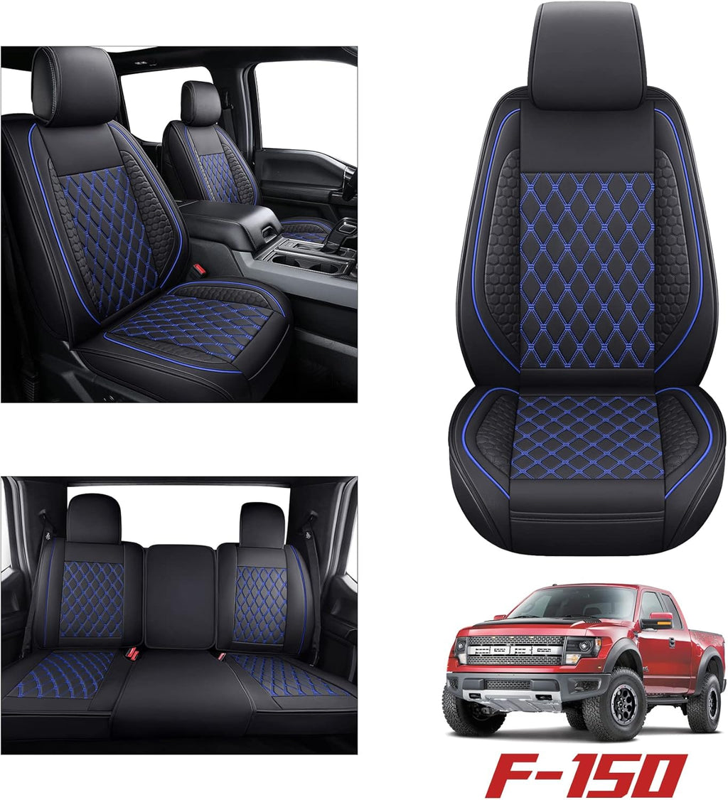 Black Waterproof Full Set Car Seat Covers for Ford F150 K3395