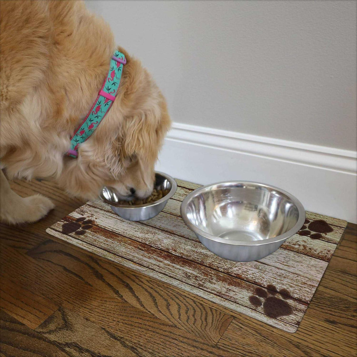 Pet Bowl Placemat Dog & Cat Food Feeding Mat A245061