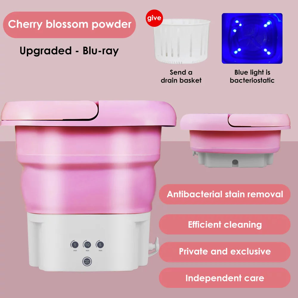 Foldable 4.5L Mini Washing Machine T25654