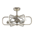 29.5-in Satin Nickel LED Indoor Ceiling Fan with Light and Remote J8871