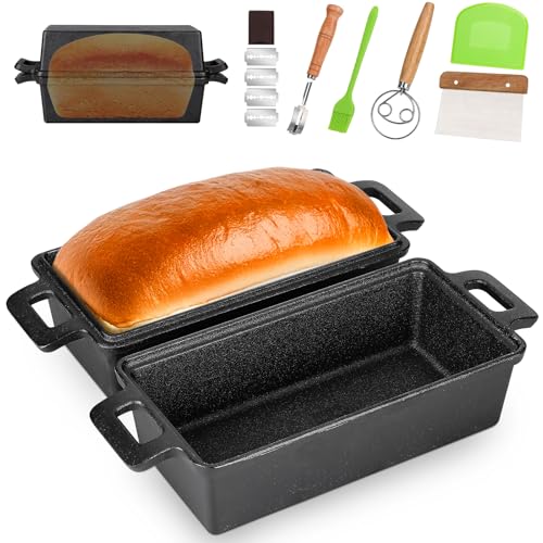 9 x 5 Inch Cast Iron Loaf Pan with Lid D917316