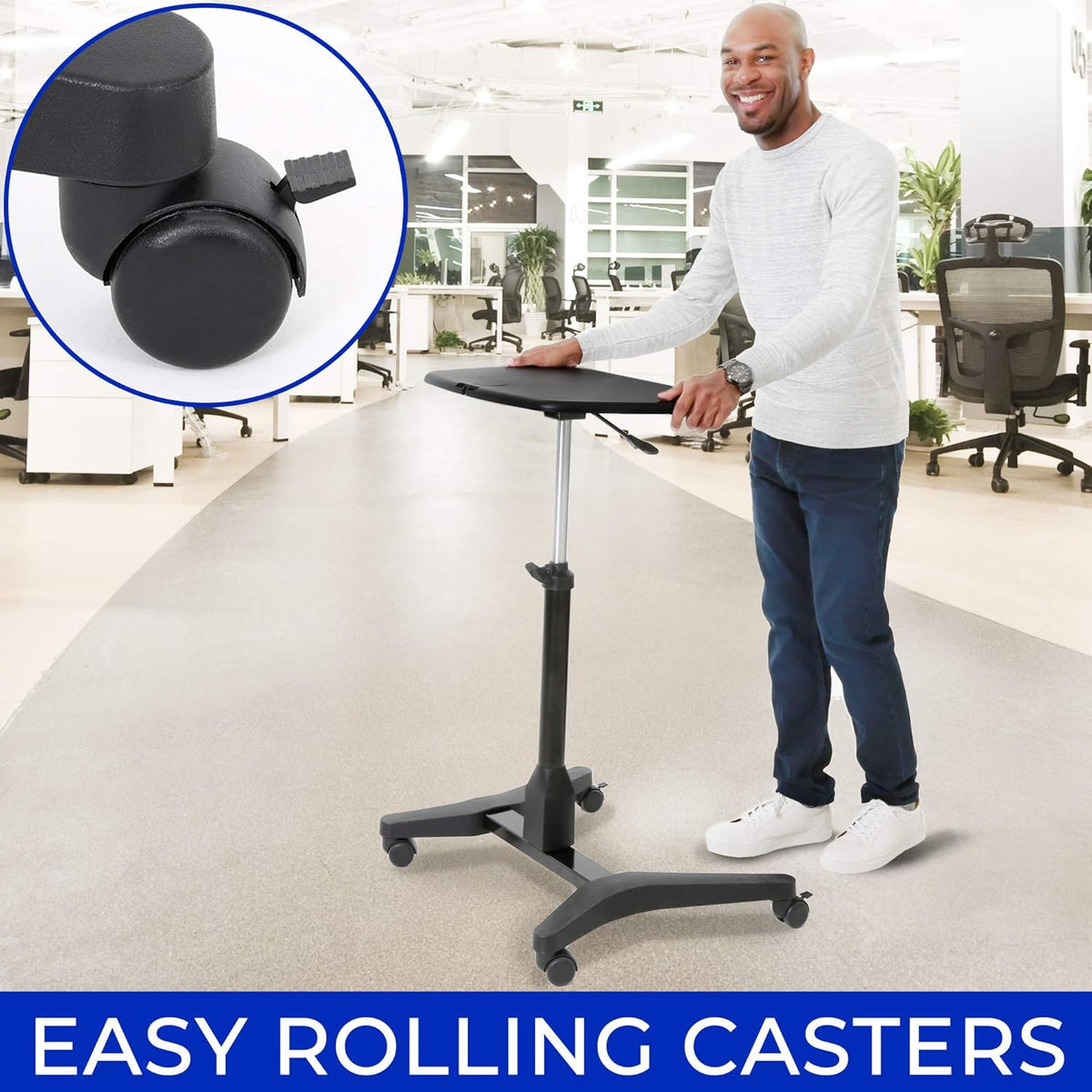 Portable Laptop Stand with Pull Out Mouse Pad & Cup Holder X54517