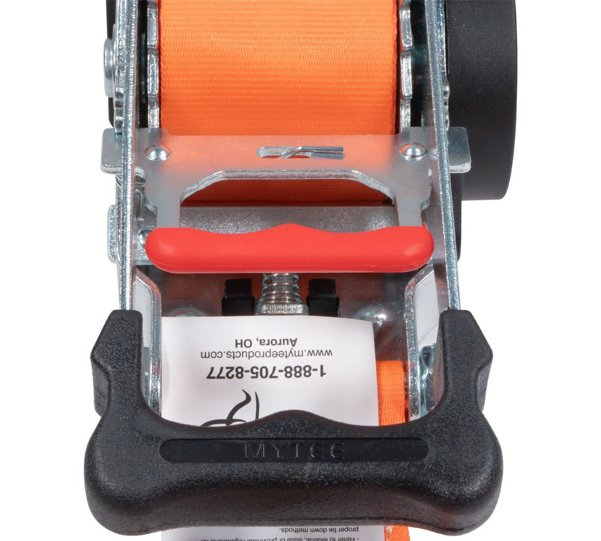 (2 Pack) Orange 2" x10' Auto Retract Ratchet Straps with Zinc Coated S Hook Tiedowns I8848