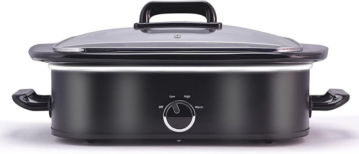4-Quart Manual Slow Cooker with Keep Warm Setting, 3 Pot Liners Pack of 2 K746