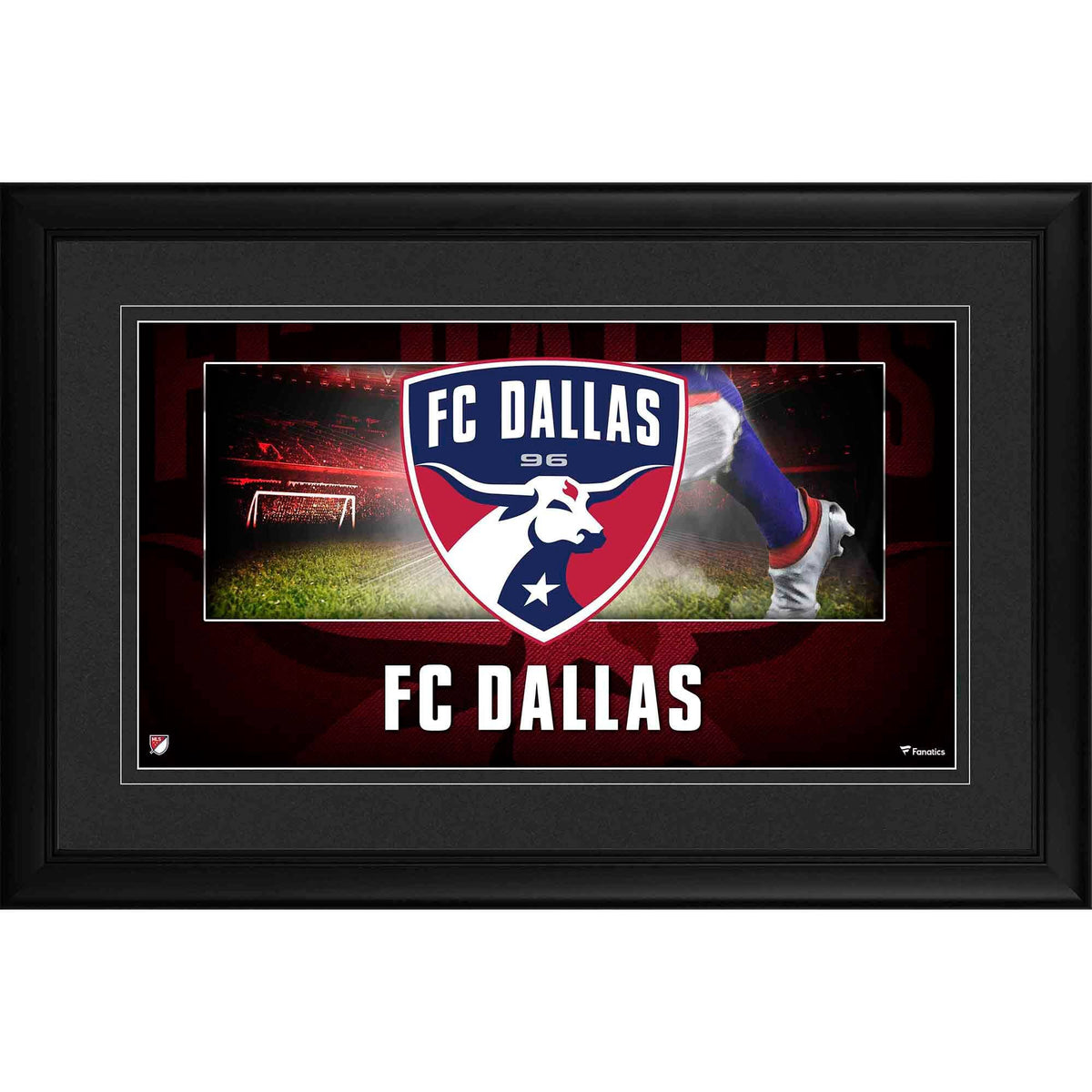 Framed Team Logo Panoramic Photograph J13915