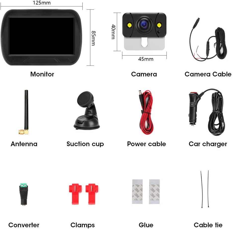 4.3'' Wireless Reversing Camera Kit with Monitor U662222