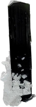 Green Cap Tourmaline on Albite Crystal Mineral Stone Q521