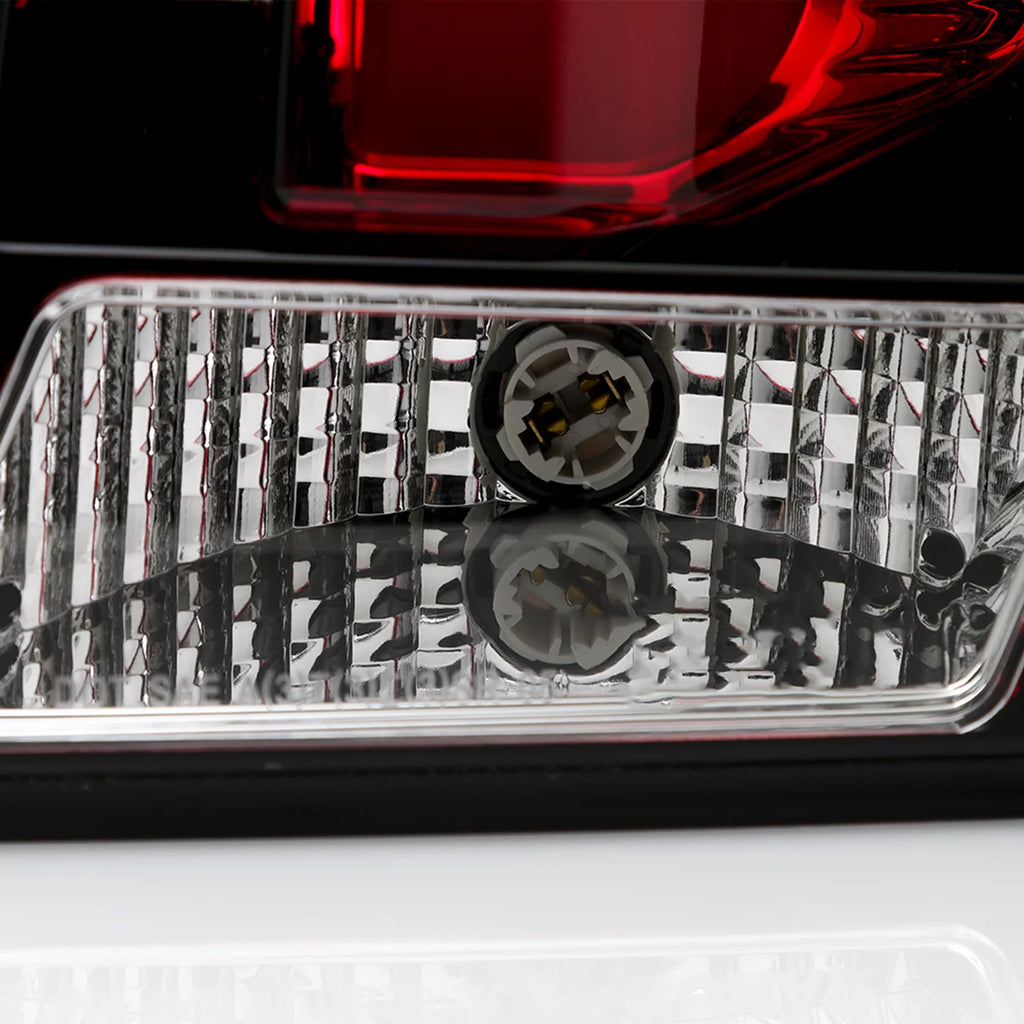 Chrome Smoked LED Tail Lamp Brake Lights Pair Left + Right J956097