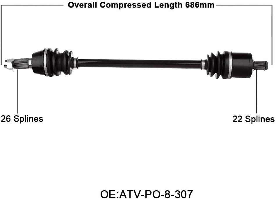 CV Axle Shaft Assembly Pack of 2 I5158