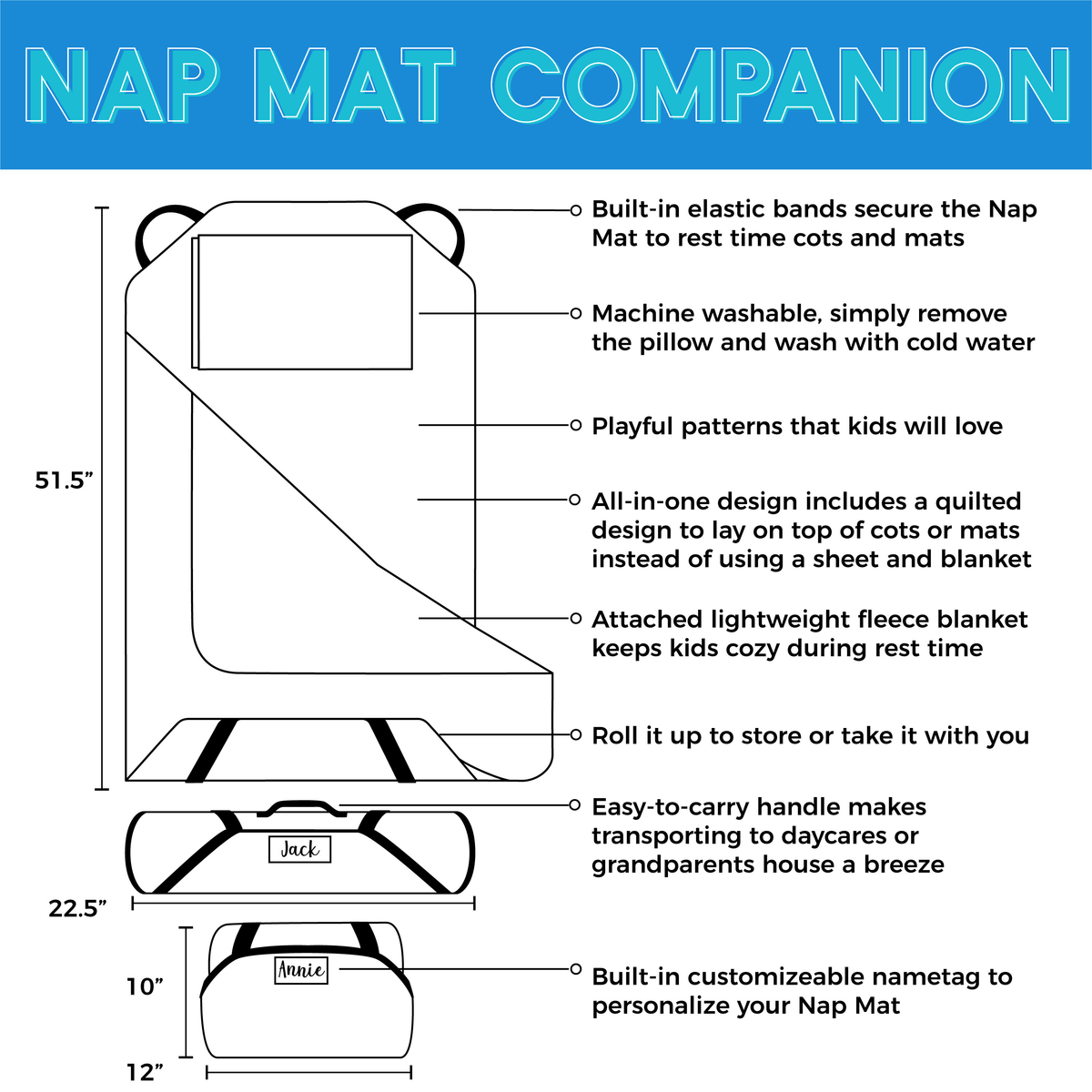 Toddler Nap Mat A6678